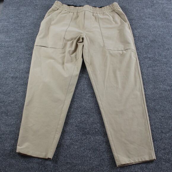 Lululemon Pants Mens XXL Bowline Utilitech Khaki Drawstring Tapered Athleisure - Picture 4 of 14